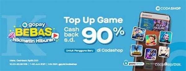 Promo Cashback Top Up Game Online Mingguan