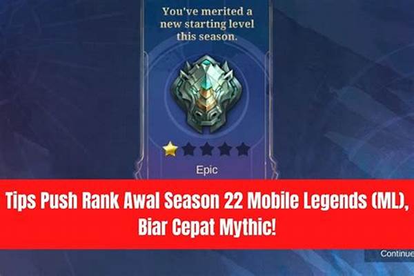 Tips Main Mobile Legends Biar Push Rank Lebih Cepat